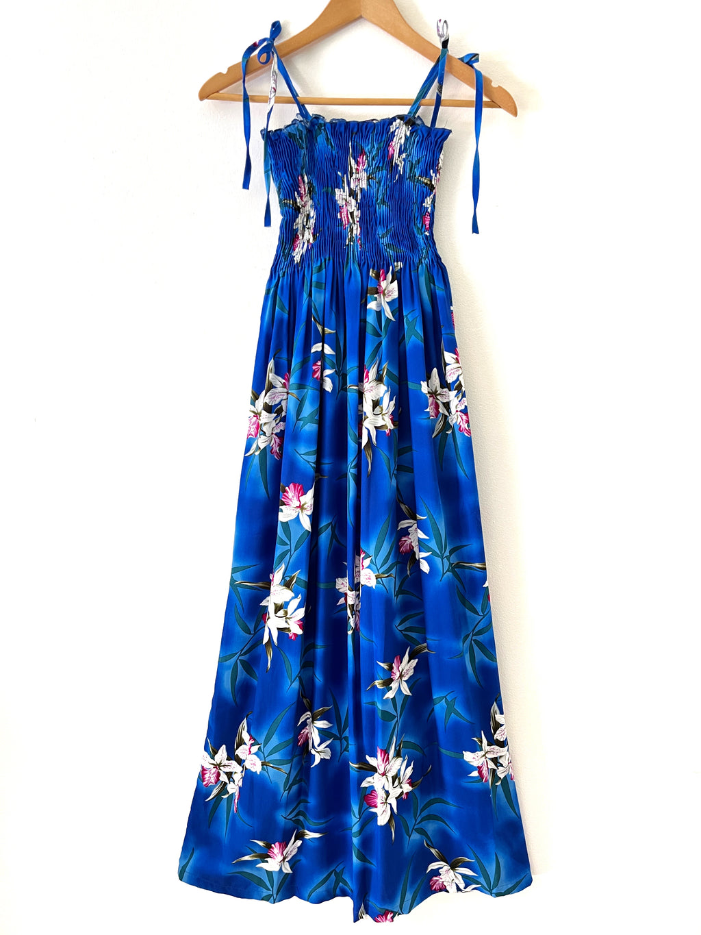 Women's Ocean Blue Orchid Maxi Sundress