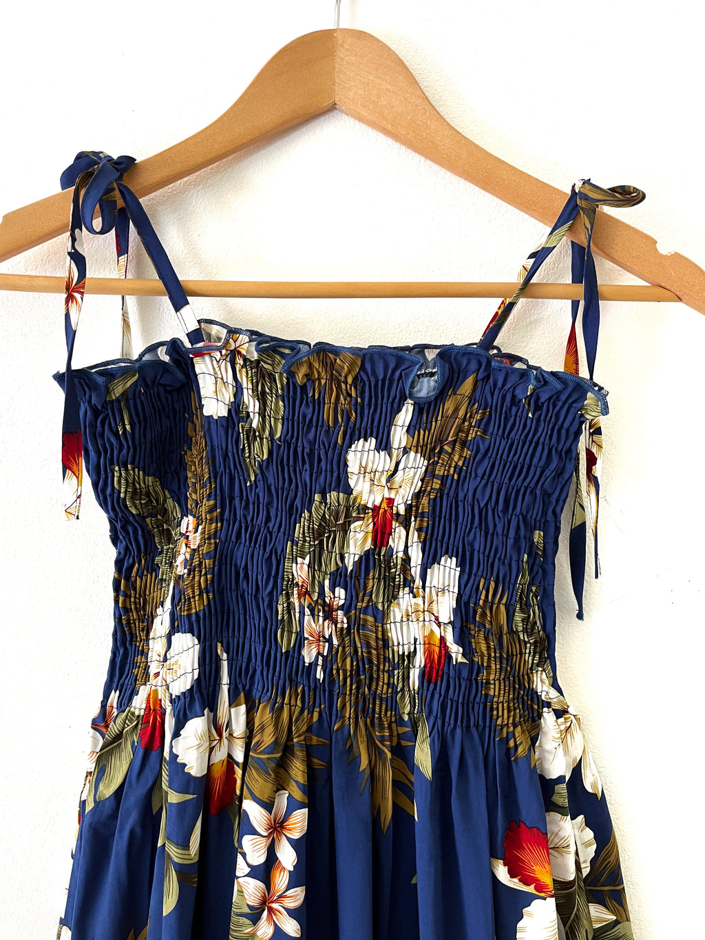 Women's Navy Blue Orchid Garden Short Sundress