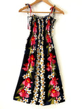 Women's Navy Plumeria Orchid Lei Short Sundress