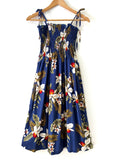 Women's Navy Blue Orchid Garden Short Sundress