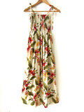 Women's Beige Hibiscus Heaven Maxi Sundress