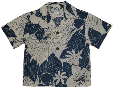Boys' Navy Paradise Garden Shirt