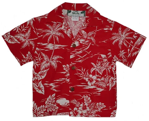 Boys' Red Paradise Island Shirt