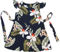 Girls' Blue Orchid Garden Ruffle Dress