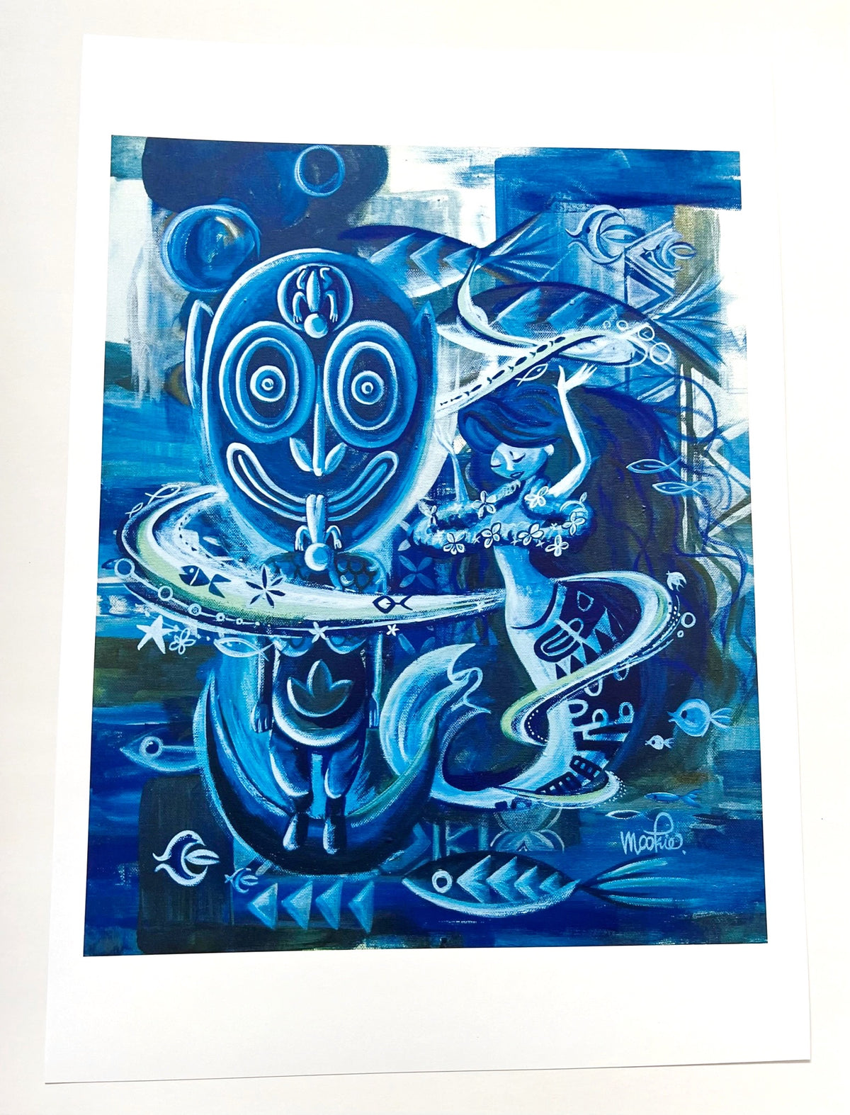 Mai-Kai Tiki with Mermaid Art Print