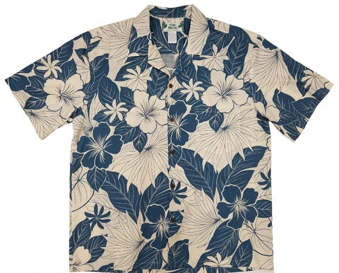 Men's Navy Paradise Garden Shirt