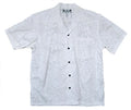 Men's White Hibiscus Panel Shirt