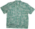 Men's Sage Green Sea Turtle Tapa Shirt