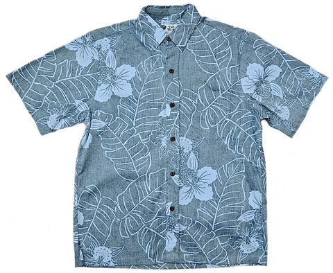 Men's Teal Enchanted Orchids Shirt