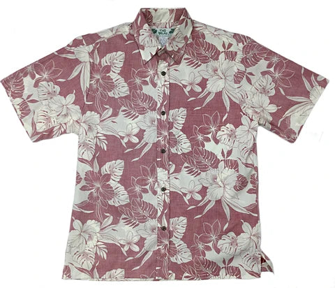 Men's Red Monstera Meadow Shirt
