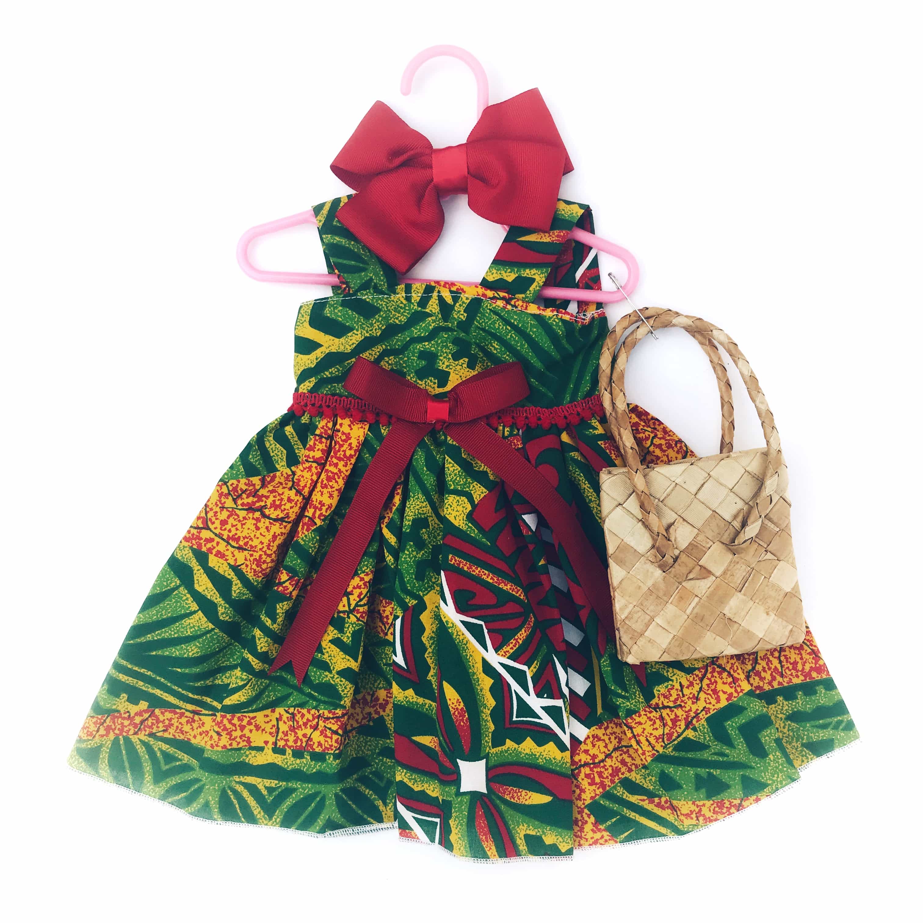 Hawaiian 18 Inch Doll Outfit - Luau Party Dress - Luau Leslie Shop Hawaiian 18 Inch Doll Outfit - Luau Party Dress - Luau Leslie Shop