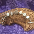 Island jewelry multi- shell link bracelet with cowry, nassa, and sundial shells set on sterling silver | Aloha Products USA