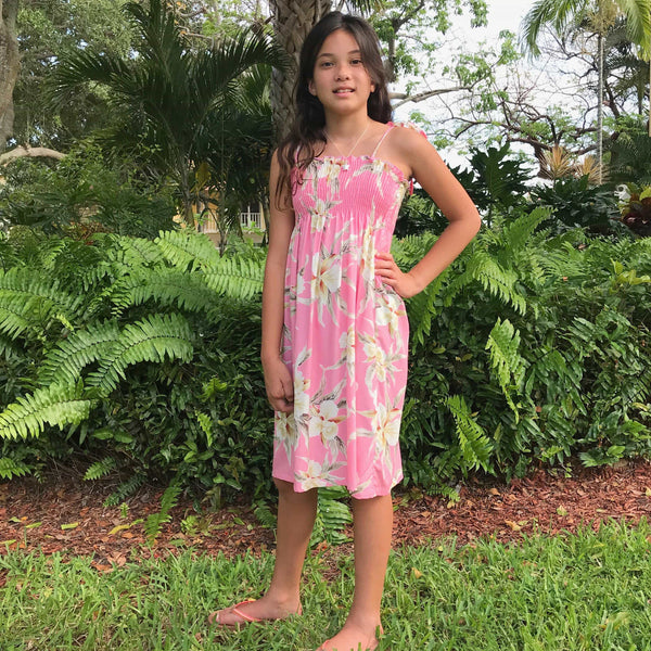 Pink store hawaiian dress