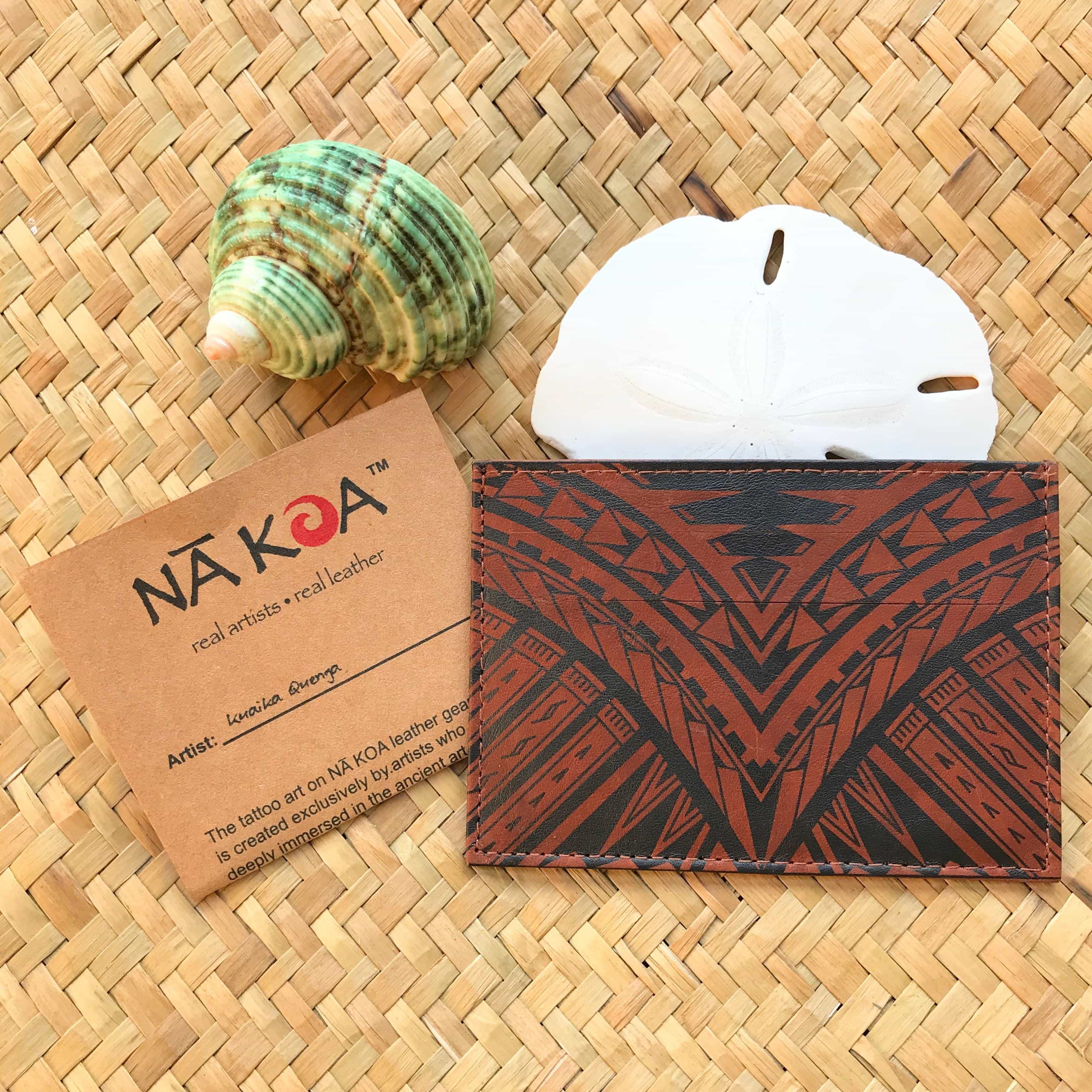 Business Card Case Hawaiian Koa