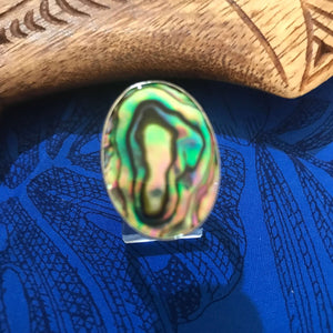 Island jewelry natural abalone shell ring set on stirling silver | Aloha Products USA